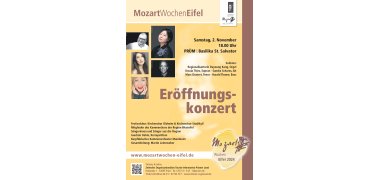 Flyer Eröffnungskonzert der Mozartwochen