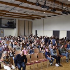 Blick zu den Zuschauern