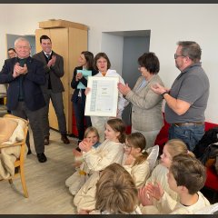 Übergabe Rezertifizierungsurkunde Naturparkschule