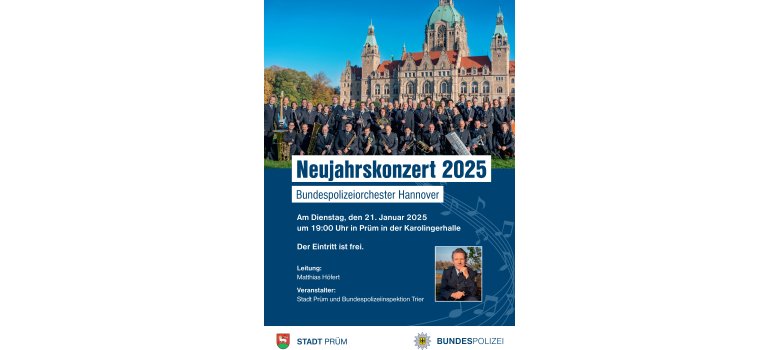 Plakate Neujahrskonzert Prüm 2019